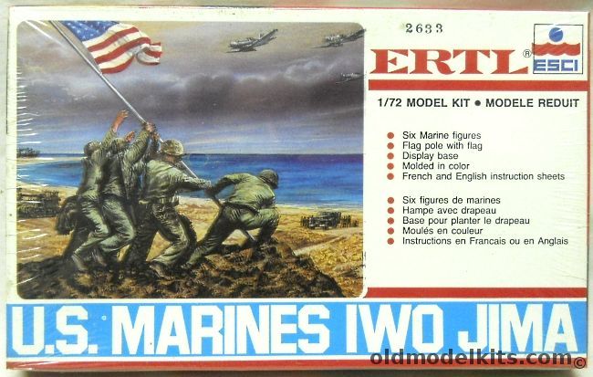 ESCI 1/72 US Marines Iwo Jima, 8548 plastic model kit