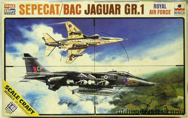 ESCI 1/48 Sepecat BAC Jaguar GR.1, SC-4034 plastic model kit