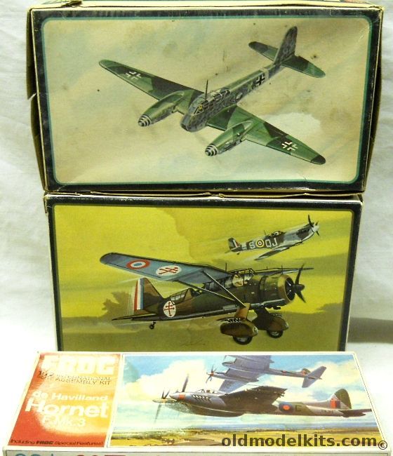 Frog 1/72 De Havilland Hornet F.Mk.3 / Westland Lysander / Me-410 plastic model kit