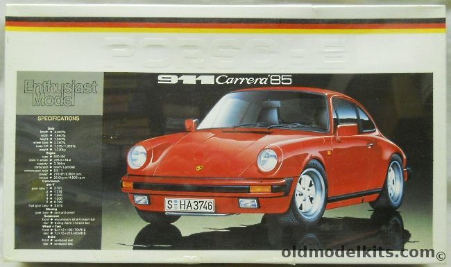 Fujimi 1/24 1985 Porsche 911 Carrera, EM3 plastic model kit