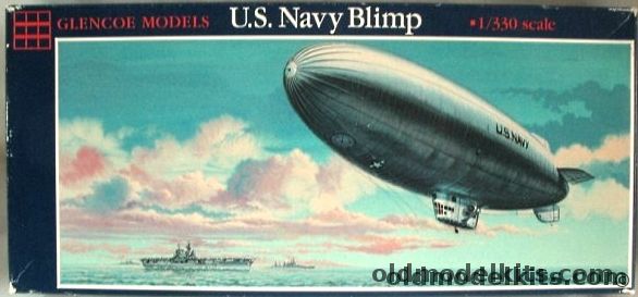 Glencoe 1/330 US Navy Blimp - With Mooring Mast / Crew and Tractor - (ex ITC), 05504 plastic model kit