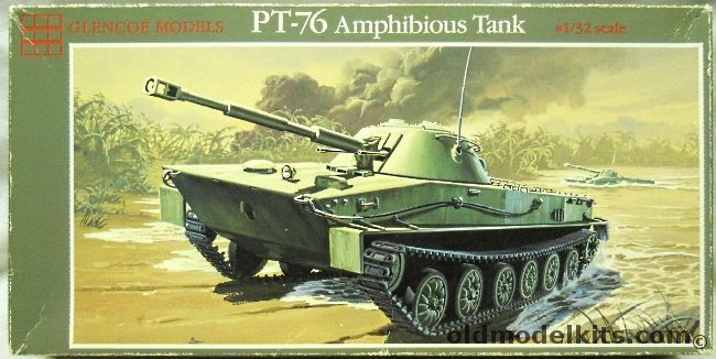 Glencoe 1/32 PT-76 Russian Amphibious Tank (Ex ITC), 06401 plastic model kit