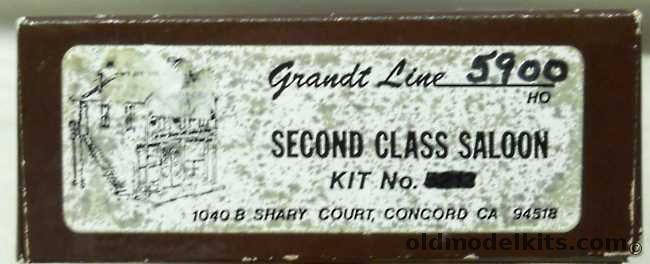 Grandt Line 1/87 Second Class Saloon - HO Scale Craftsman Model, 5900 plastic model kit