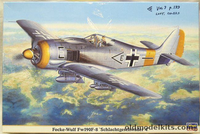 Hasegawa 1/32 Focke-Wulf FW-190 F-8 'Schlachtgeschwader 4' with G Factor Struts / Eagleparts Cockpit Set / Four Resin Bomb Racks / Eduard PE Set- (FW190A8) - Waldron Instrument Panel and Ammo Counter / Quickboost Exhaust / Master Guns / Kagero and Eaglecal Decals / Air, 08151 plastic model kit