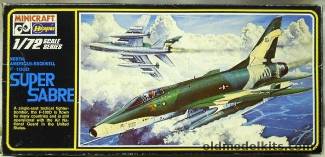 Hasegawa 1/72 F-100D Super Sabre - USAF 131 / 308 / 8th, 035 plastic model kit