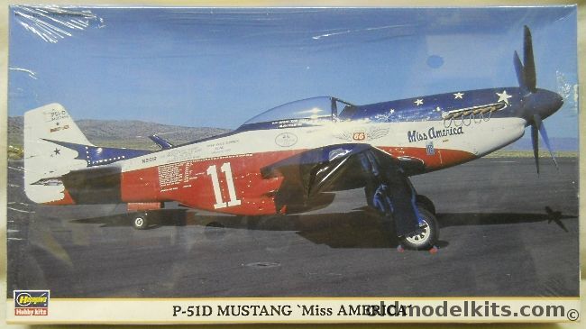 Hasegawa 1/48 P-51D Mustang Miss America Reno Air Racer, 09350 plastic model kit