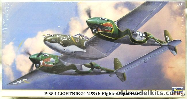 Hasegawa 1/48 Lockheed P-38J Lightning - 459th Fighter Squadron, 09582 plastic model kit