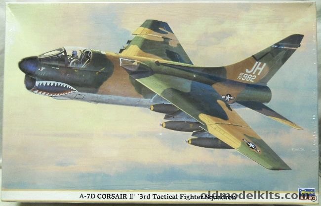 Hasegawa 1/48 A-7D Corsair II - USAF 3rd Tactical Fighter Squadron, 09830 plastic model kit