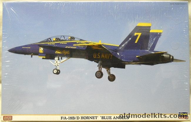 Hasegawa 1/48 F/A-18 B/D Hornet Blue Angels, 09956 plastic model kit