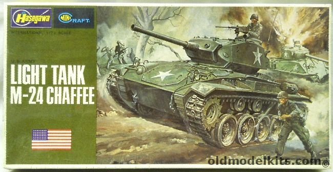 Hasegawa 1/72 M24 Chaffee Light Tank, 719 plastic model kit