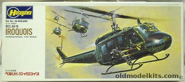 Hasegawa 1/72 Bell UH-1D Iroquois Huey Helicopter - US Army or Canadian Armed Forces, JS-065-200 plastic model kit