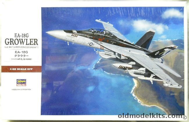 Hasegawa 1/48 EA-18G Growler ECM Aircraft, PT52 plastic model kit