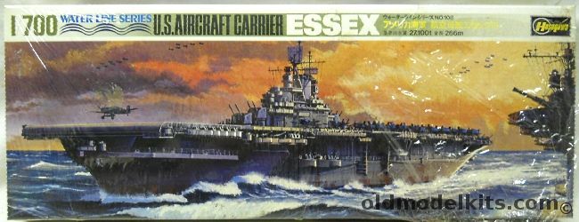 Hasegawa 1/700 USS Essex Aircraft Carrier, WL-A108 plastic model kit