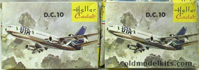 Heller 1/450 TWO DC-10 UTA - Cadet Issue, 049 plastic model kit