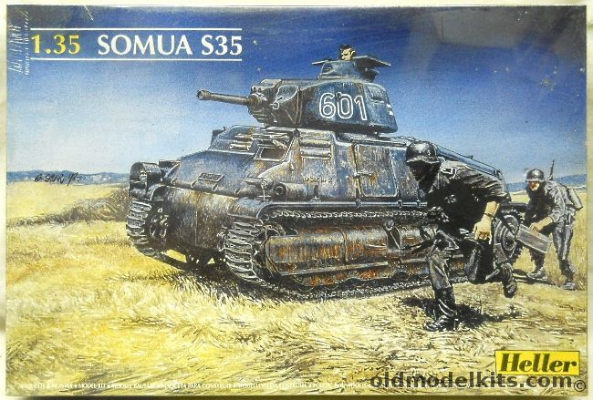 Heller 1/35 Char Somua S-35 Tank, 81134 plastic model kit