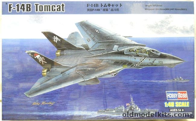 Hobby Boss 1/48 Grumman F-14B Tomcat - VF-74 USS Saratoga 1992 / VF-103 USS George Washington 2000, 80367 plastic model kit