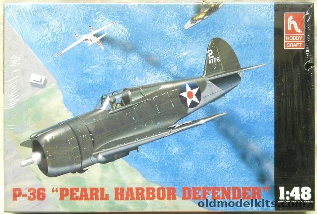 Hobby Craft 1/48 Curtiss P-36 Pearl Harbor Defender, HC1546 plastic model kit