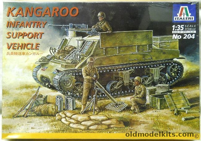 Italeri 1/35 Kangaroo Infantry Support Vehicle, 204 plastic model kit