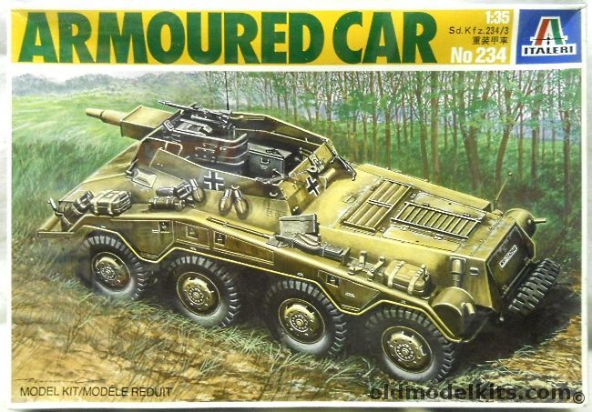 Italeri 1/35 Armoured Car Sd.Kfz.234/3, 234 plastic model kit