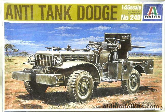 Italeri 1/35 Dodge WC-55 Truck M6 37mm Gun Carriage - (ex Peerless), 245 plastic model kit