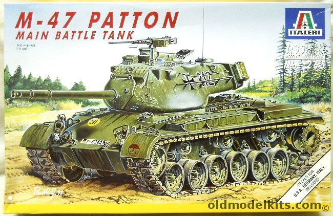 Italeri 1/35 M47 General Patton MBT - German / Italy / US Army, 265 plastic model kit