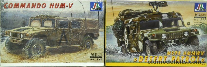 Italeri 1/35 Commando Hum-V AND M998 HMMWV Desert Patrol, 273 plastic model kit