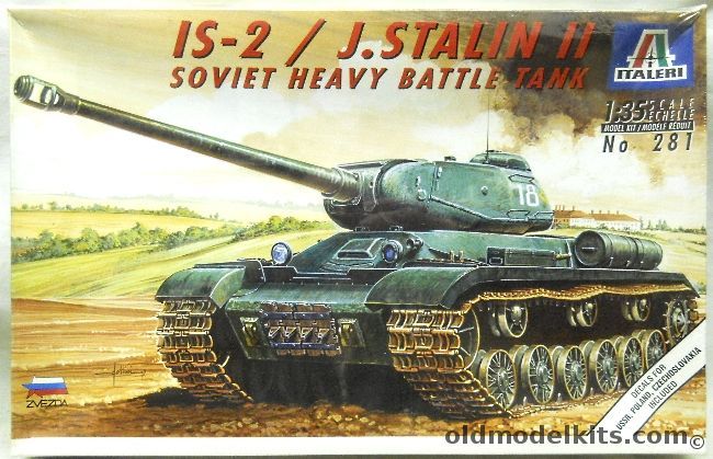 Italeri 1/35 IS-2 Stalin II Soviet Heavy Tank - USSR / Poland / Czechoslovakia, 281 plastic model kit