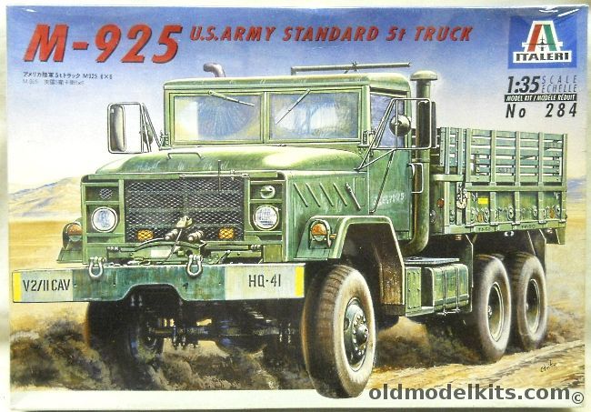 Italeri 1/35 M-925 US Army Standard 5 Ton 6x6 Truck, 284 plastic model kit