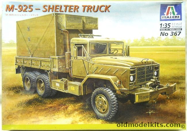 Italeri 1/35 M-925 Shelter Truck - 5 Ton 6x6, 367 plastic model kit