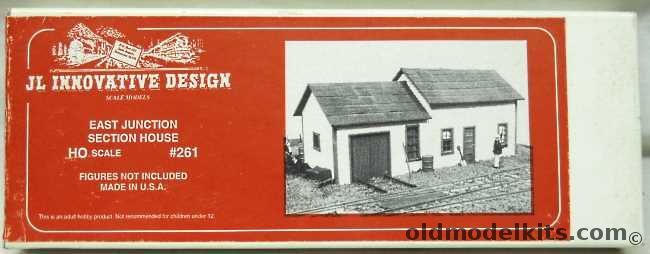 JL Innovative Design 1/87 East Junction Section House - HO Scale Craftsman Model, 261 plastic model kit