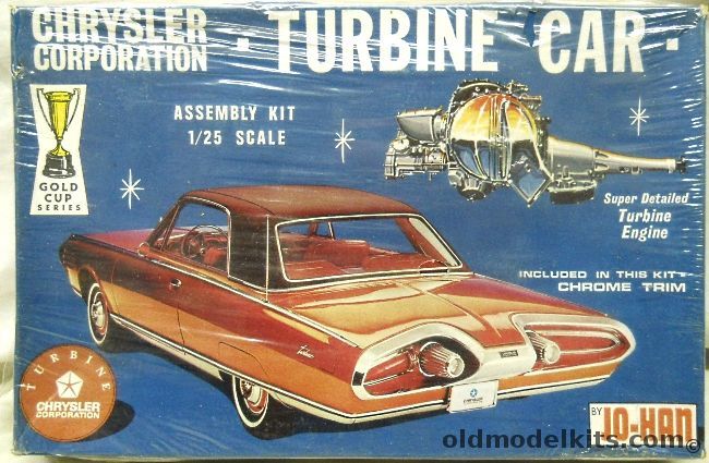 Jo-Han 1/25 1963 Chrysler Turbine Car, GC-300-200 plastic model kit