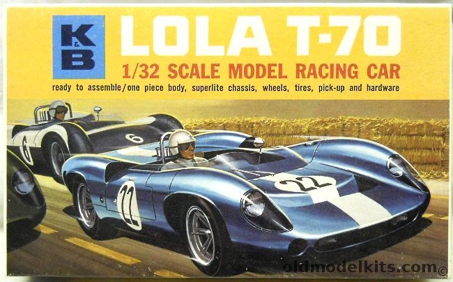 Aurora-KB 1/32 Lola T-70 Slot Car Model - (Aurora), 1833-600 plastic model kit