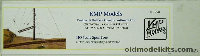 KMP Models 1/87 Spar Tree With Boom Loader or Yarder or Combination - HO Scale Craftsman Model plastic model kit