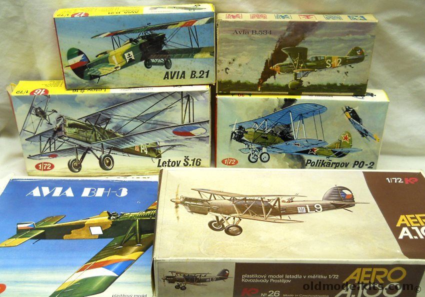 KP 1/72 Avia BH-3 / Polikarpov PO-2 / Avia B-534 / Avia B-21 / Letov S-16 / Aero A-100 plastic model kit
