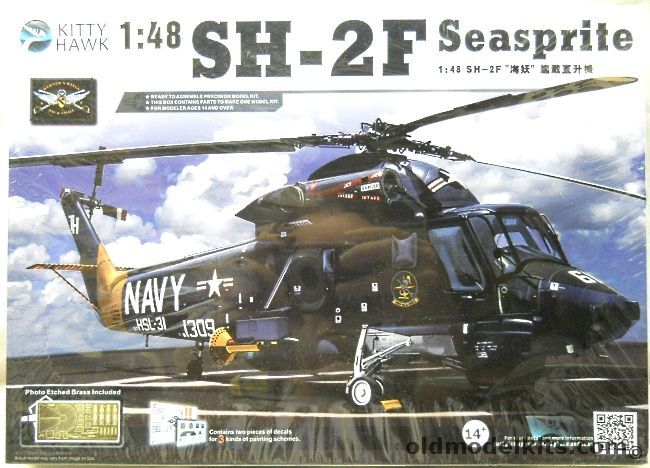 Kitty Hawk 1/48 SH-2F Seasprite - With PE Parts - HSL-31 / HSL-37 / Naval Air Test Center Patuxent River, KH80122 plastic model kit