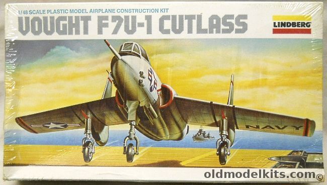 Lindberg 1/48 Vought F7U-1 Cutlass - (Prototype XF7U-1 / XF7U1), 2320 plastic model kit