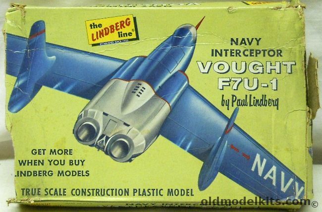 Lindberg Vought F7U-1 Cutlass - (F7U1), 427-39 plastic model kit