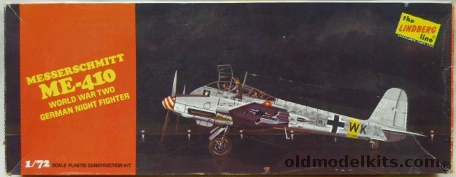 Lindberg 1/72 Messerschmitt Me-410 Hornet, 473-100 plastic model kit