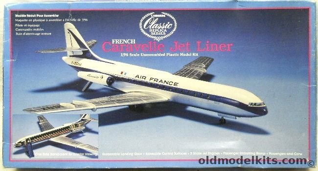 Lindberg 1/96 Sud Aviation Caravelle  with Full Interior Detail - Air France, 5314 plastic model kit