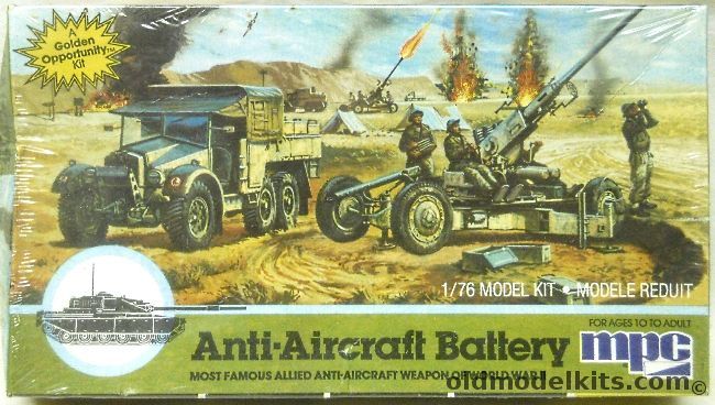 MPC 1/76 Anti-Aircraft Battery Morris 6x4 Truck / Bofors 40mm AA Gun / Five Crew, 1-6209 plastic model kit