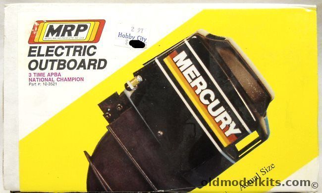 MRP Electric Outboard Motor 3 Time APBA National Champion Powerplant - Mercury / Evinrude / Johnson, 10-3521 plastic model kit