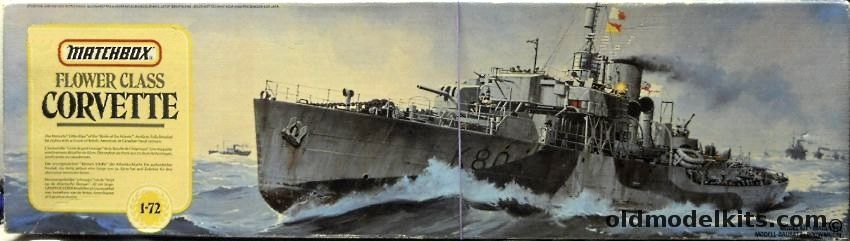 Matchbox 1/72 Flower Class Corvette / HMS Bluebell / HMCS Snowberry / USS Saucy, PK-901 plastic model kit