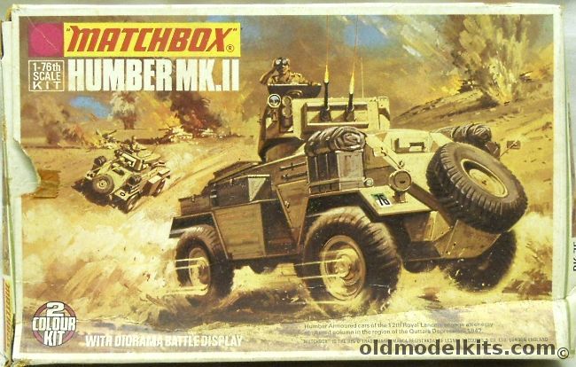 Matchbox 1/76 Humber Mk.II with Diorama Display Base, PK-75 plastic model kit