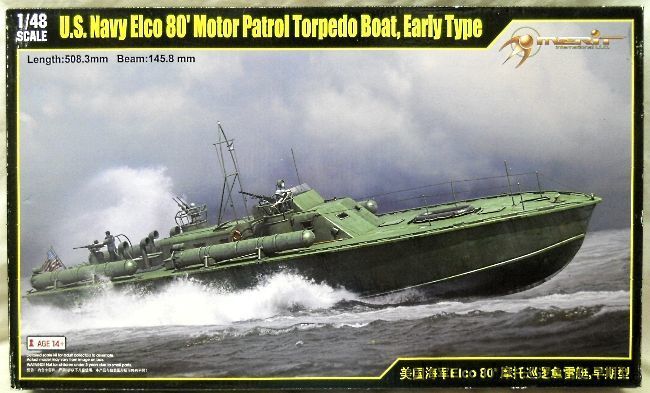 Merit 1/48 US Navy Elco 80' Motor Torpedo Boat Early Type - (MTB PT Boat), 64802 plastic model kit