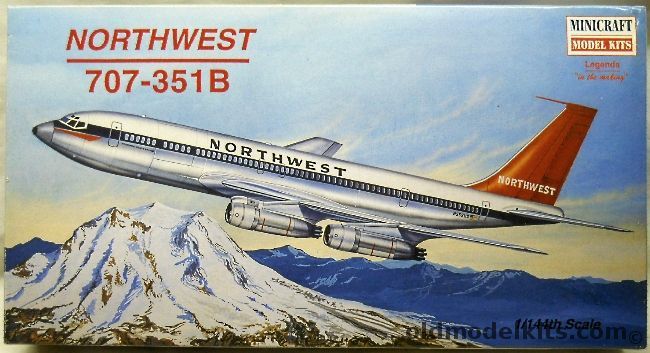 Minicraft 1/144 Boeing 707-351B Northwest Air Lines - (707), 14484 plastic model kit