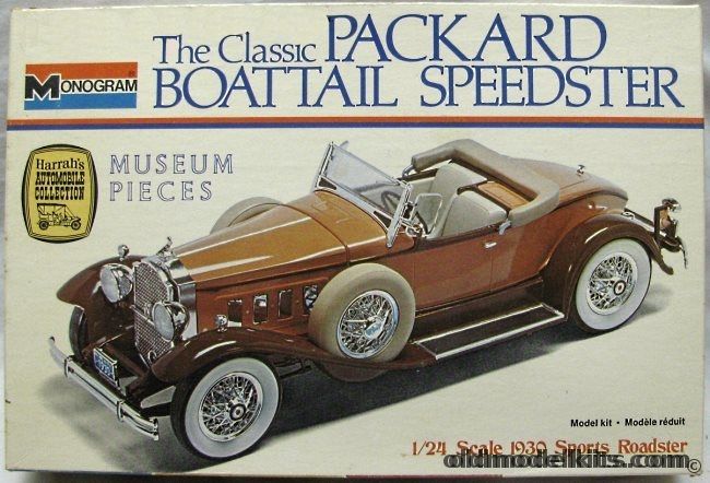 Monogram 1/24 1930 Packard Model 734 Boattail Speedster, 2301 plastic model kit