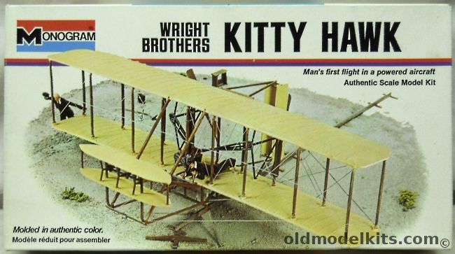 Monogram 1/40 Wright Brothers Kitty Hawk - White Box Issue, 5300 plastic model kit