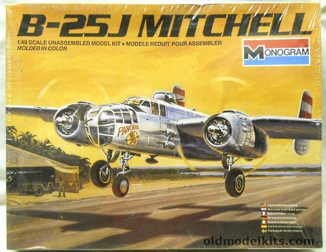 Monogram 1/48 B-25J Mitchell - Or PBJ-1J US Navy, 5502 plastic model kit