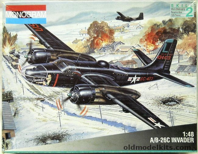 Monogram 1/48 A/B-26C Invader - (A-26C / B-26C), 5508 plastic model kit