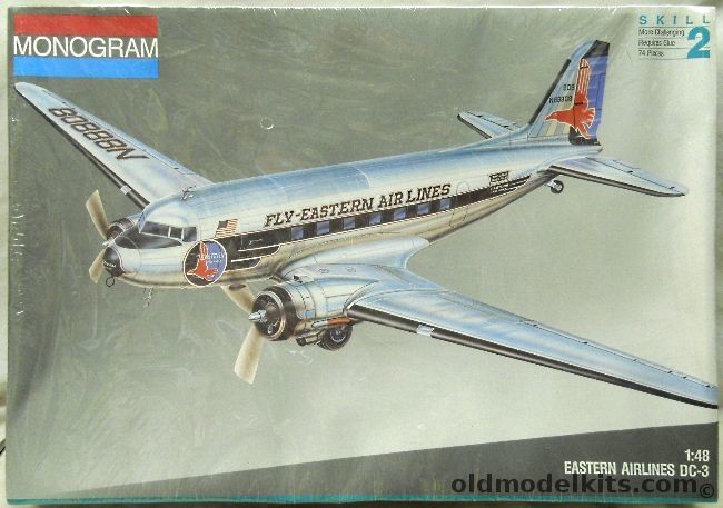 Monogram 1/48 Douglas DC-3 Eastern Airlines, 5610 plastic model kit